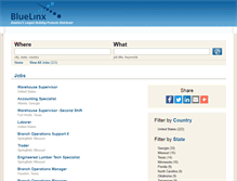 Tablet Screenshot of bluelinxco.jobs
